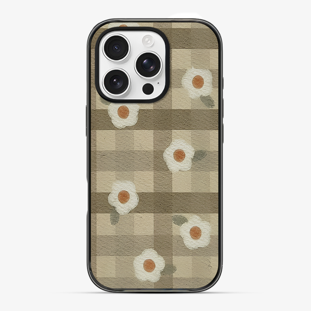 Checkered Flower Phone Case