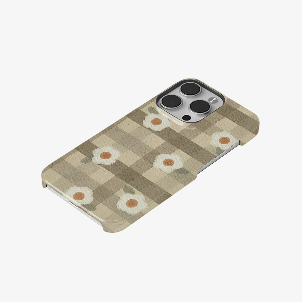 Checkered Flower Phone Case