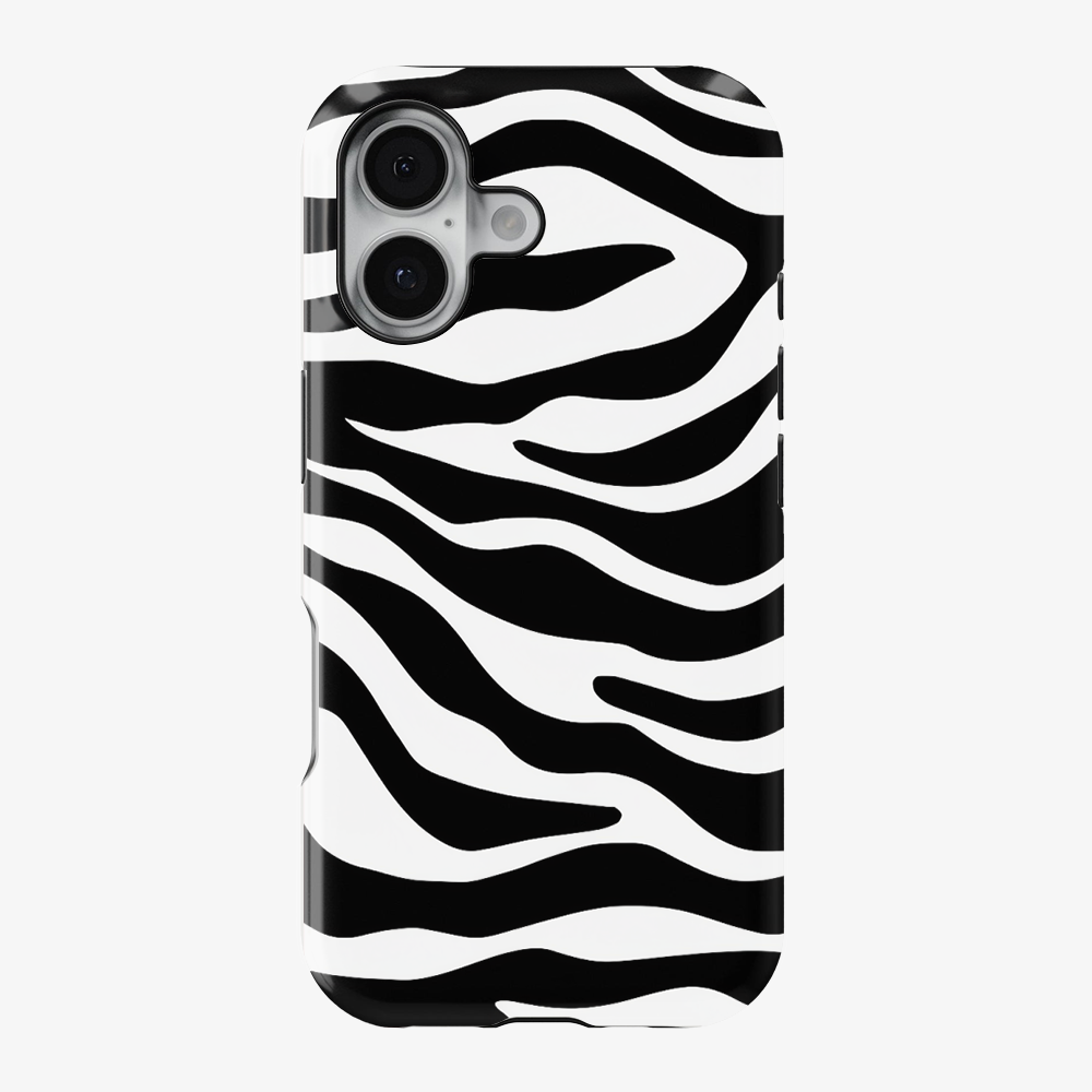 Zebra Phone Case | White
