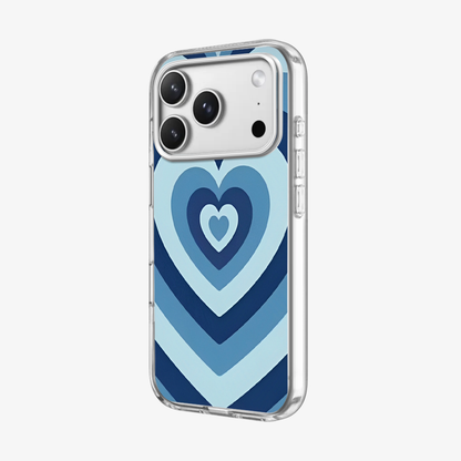 Blue Y2K Hearts Case