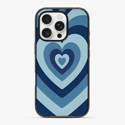 Blue Y2K Hearts Case