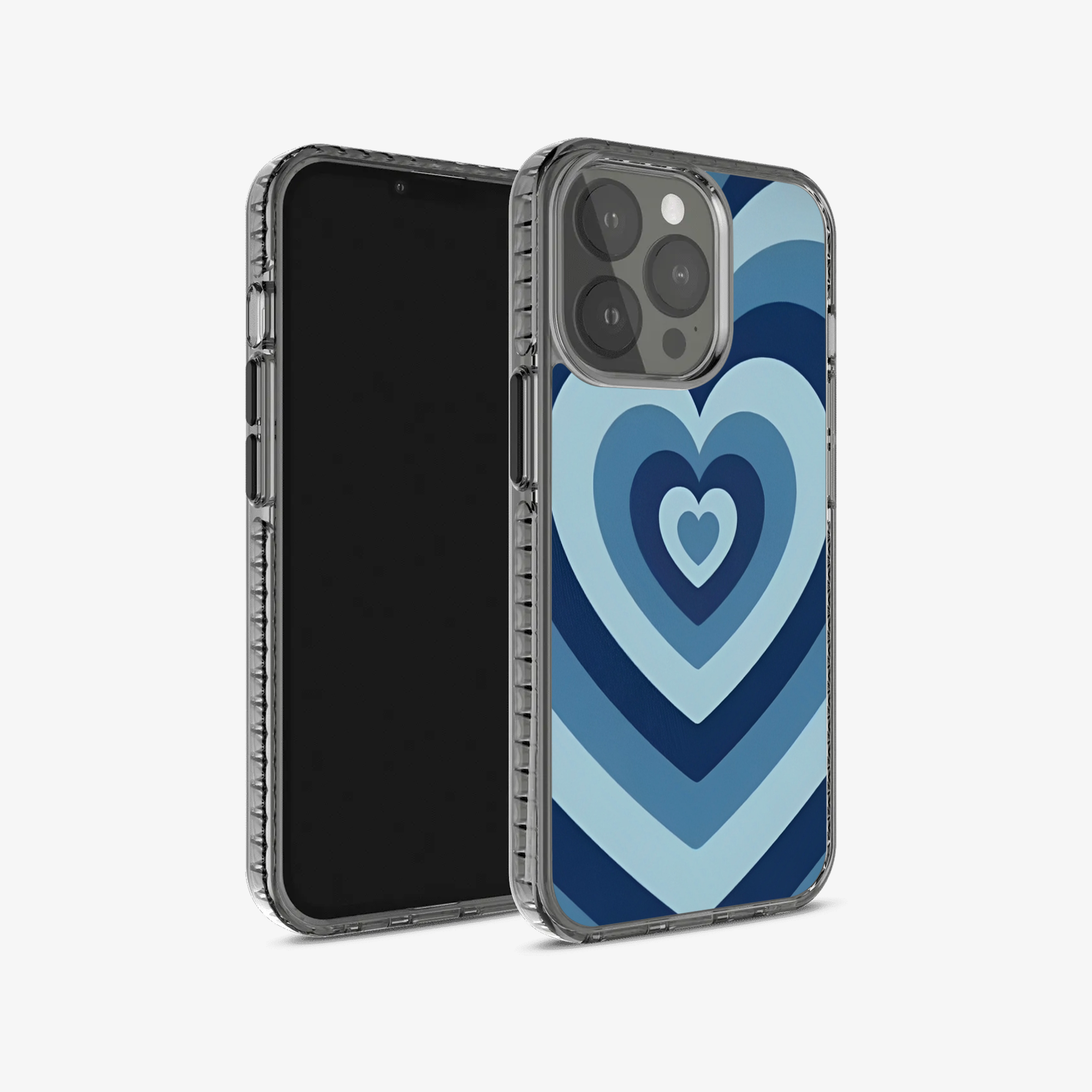 Blue Y2K Hearts Case