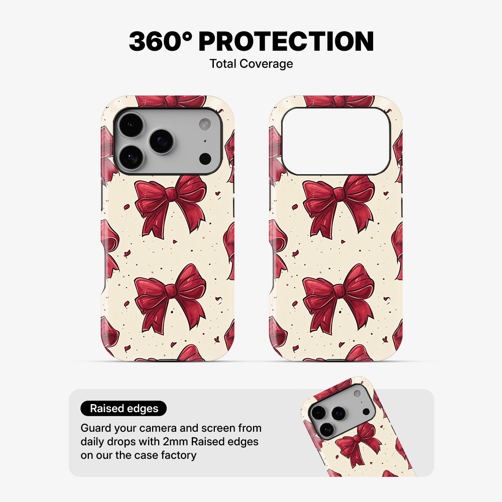 Bow And Heart Phone Case