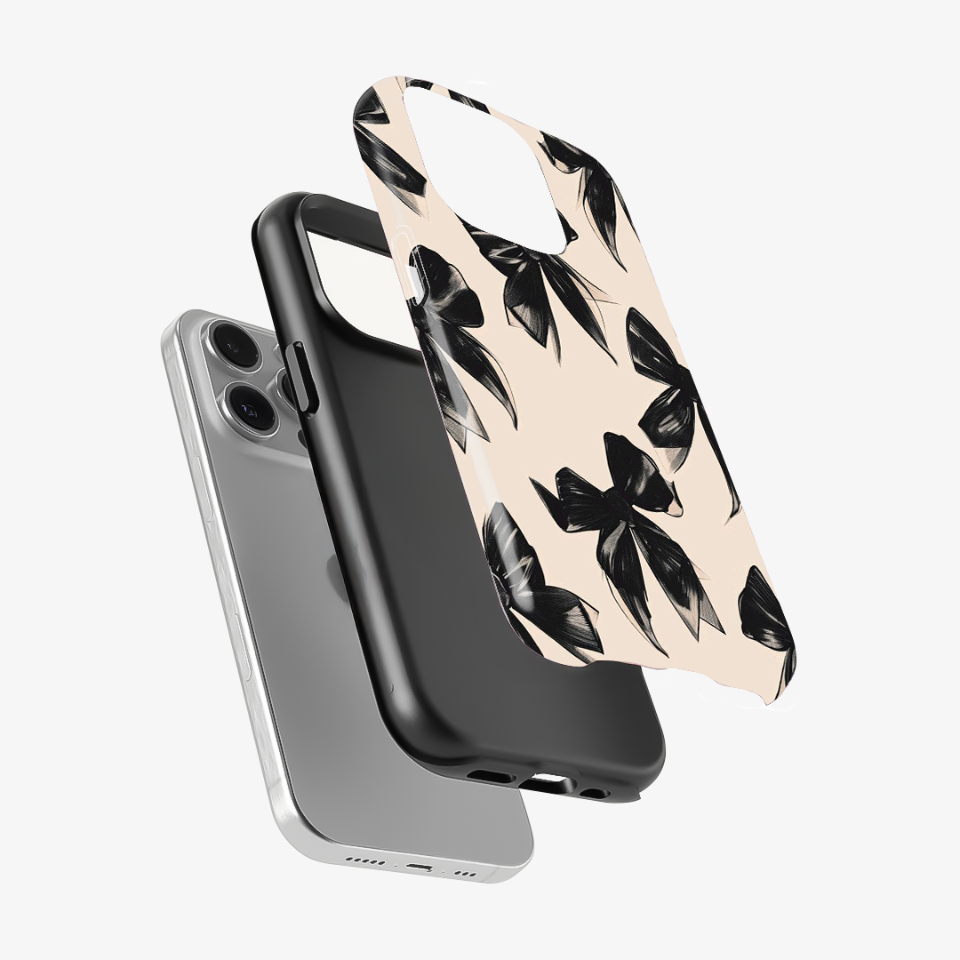 Coquette Black Bow Phone Case