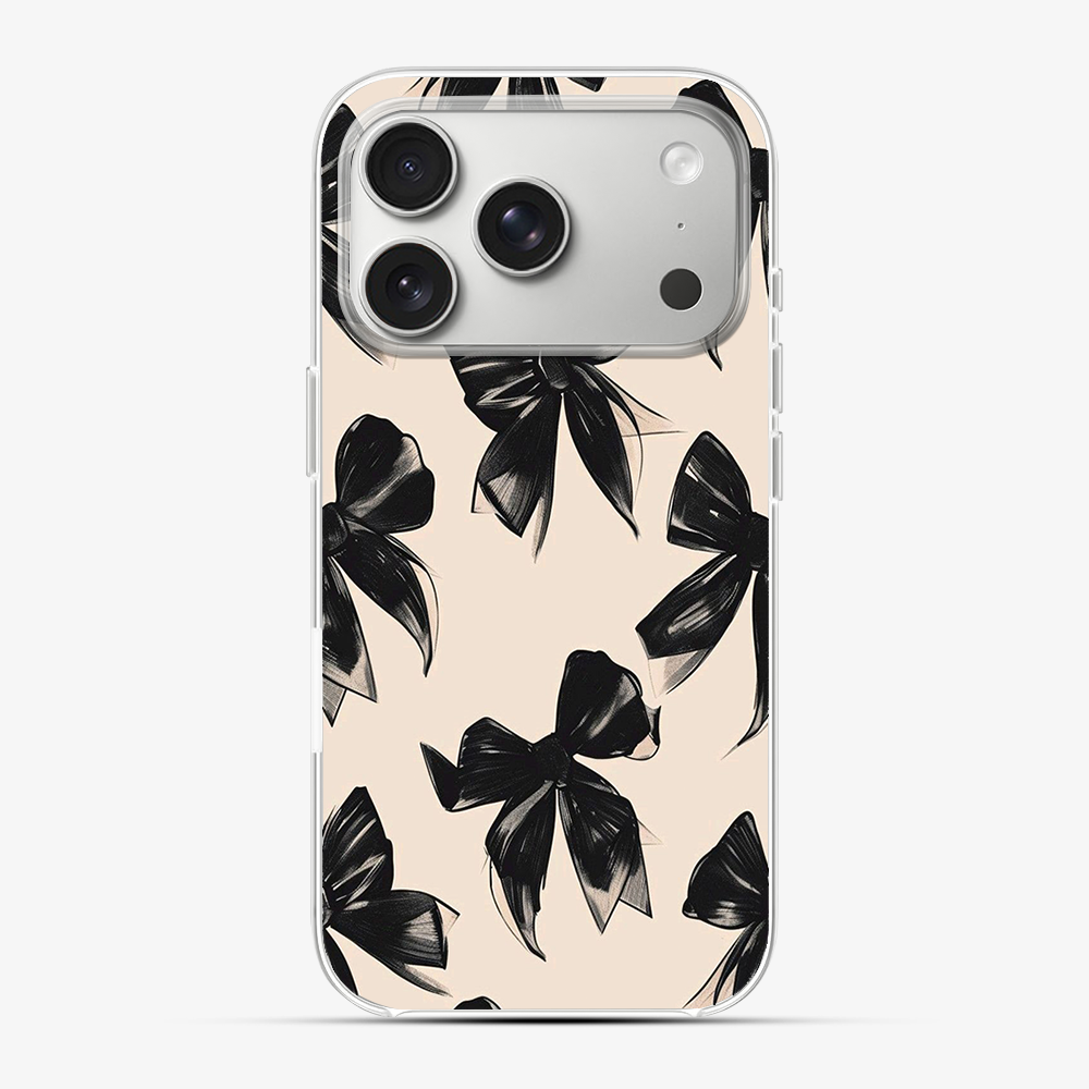 Coquette Black Bow Phone Case
