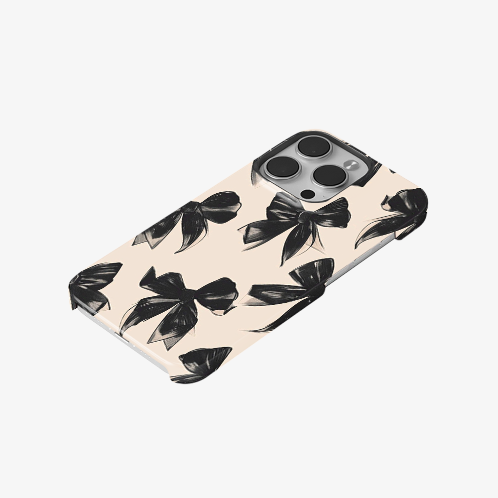 Coquette Black Bow Phone Case