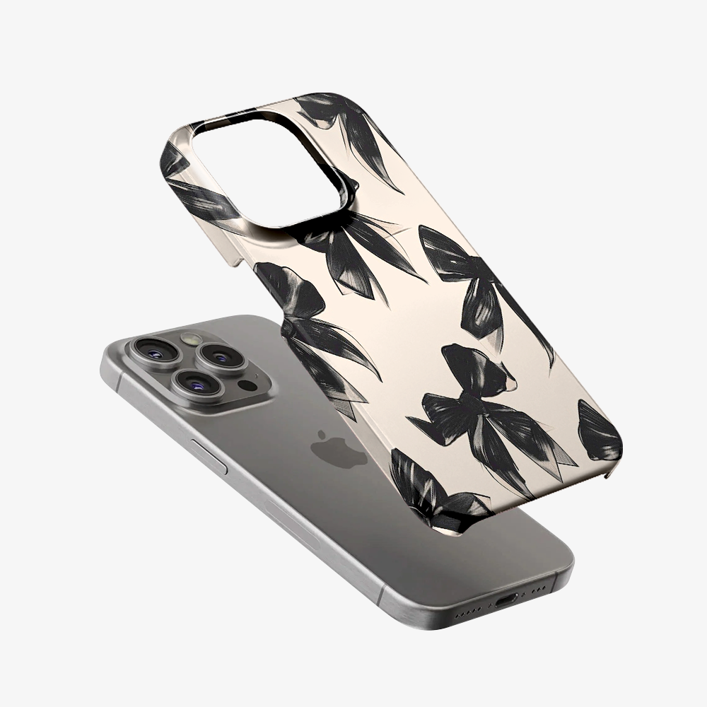 Coquette Black Bow Phone Case