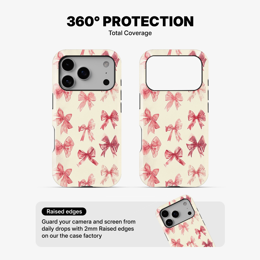 Coquette Sketchy Bow Phone Case