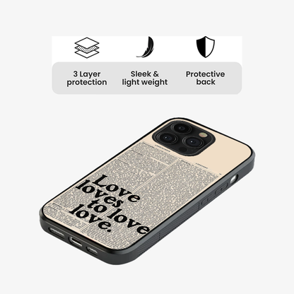Love Loves to Love Phone Case