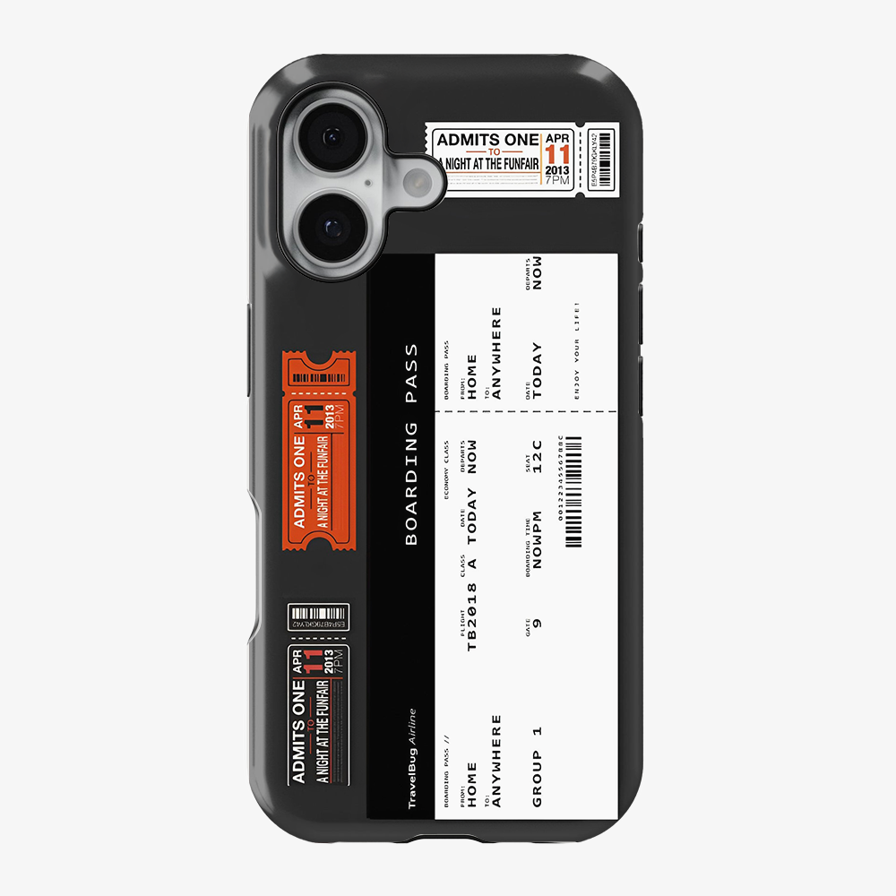 Boarding Pass Phone Case