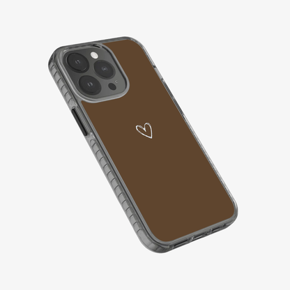 Brown Heart Phone Case