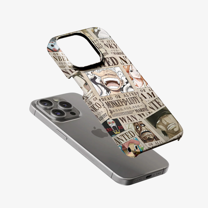 Wanted One Piece Luffy Anime Phone Case