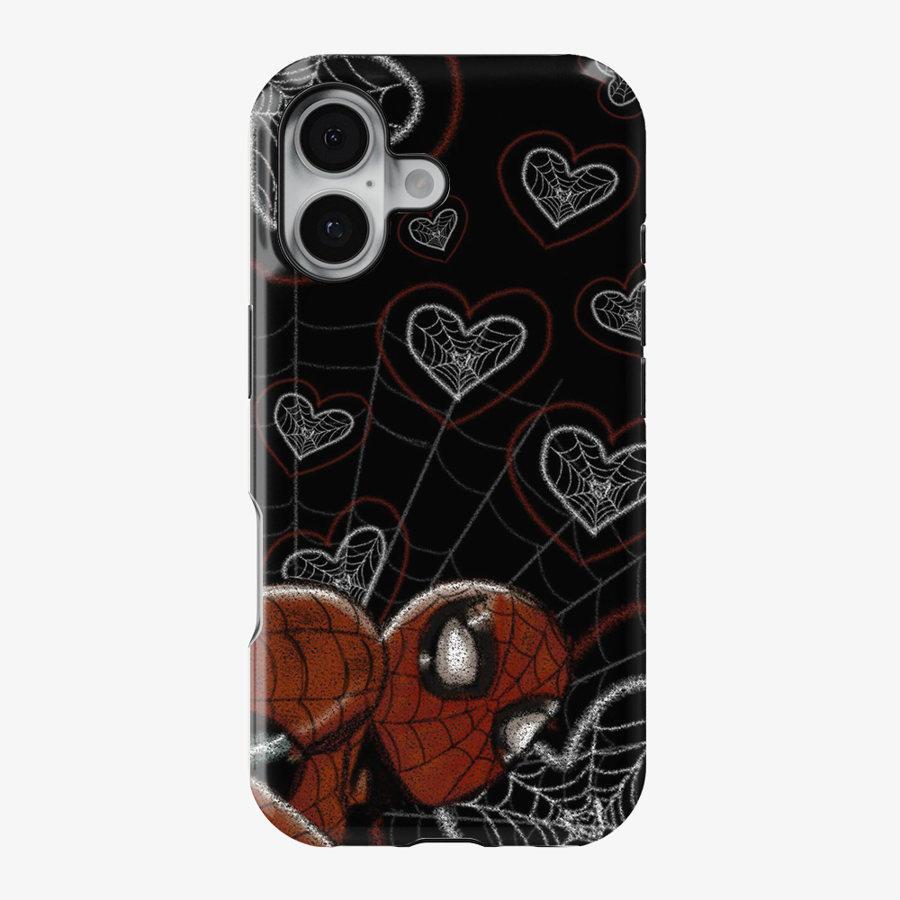 Spiderman Web-Heart Phone Case