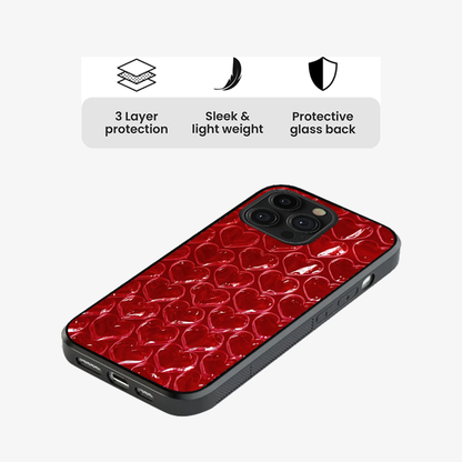 Pop Red Heart Phone Case