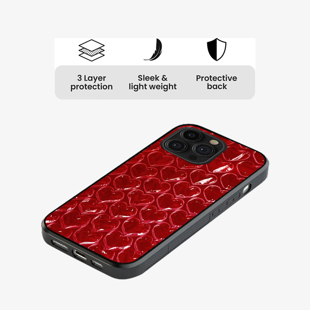Pop Red Heart Phone Case