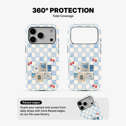Sea Side Checker Phone Case