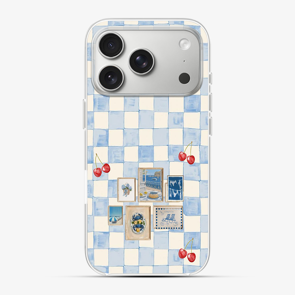 Sea Side Checker Phone Case