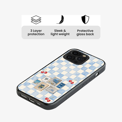 Sea Side Checker Phone Case