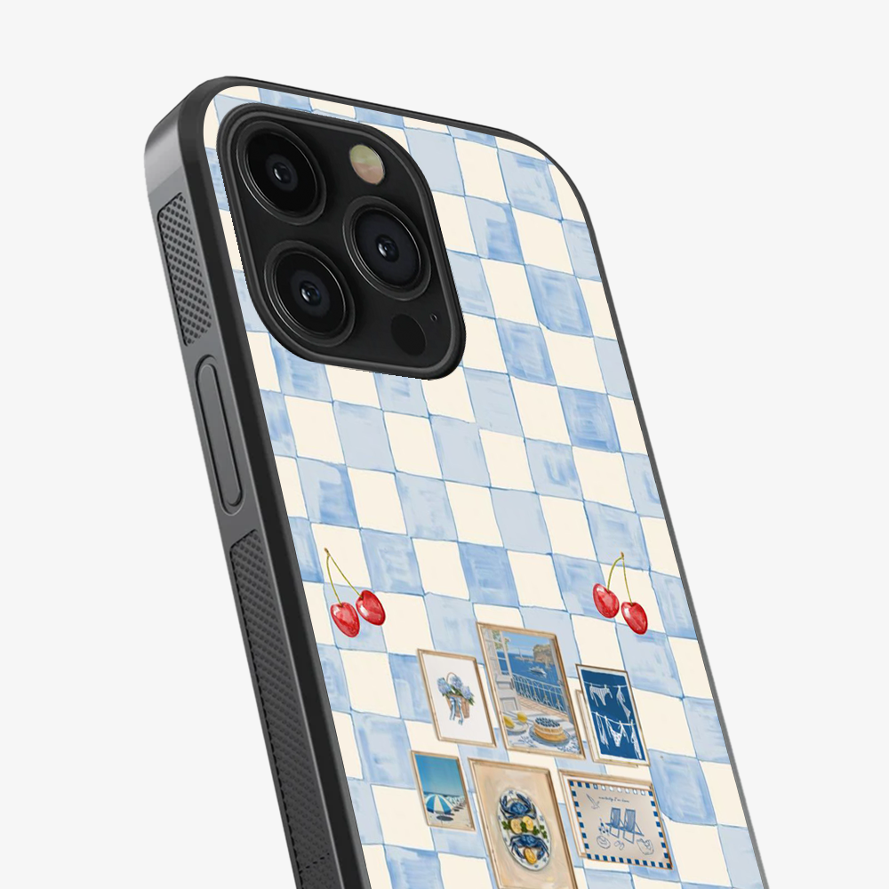 Sea Side Checker Phone Case