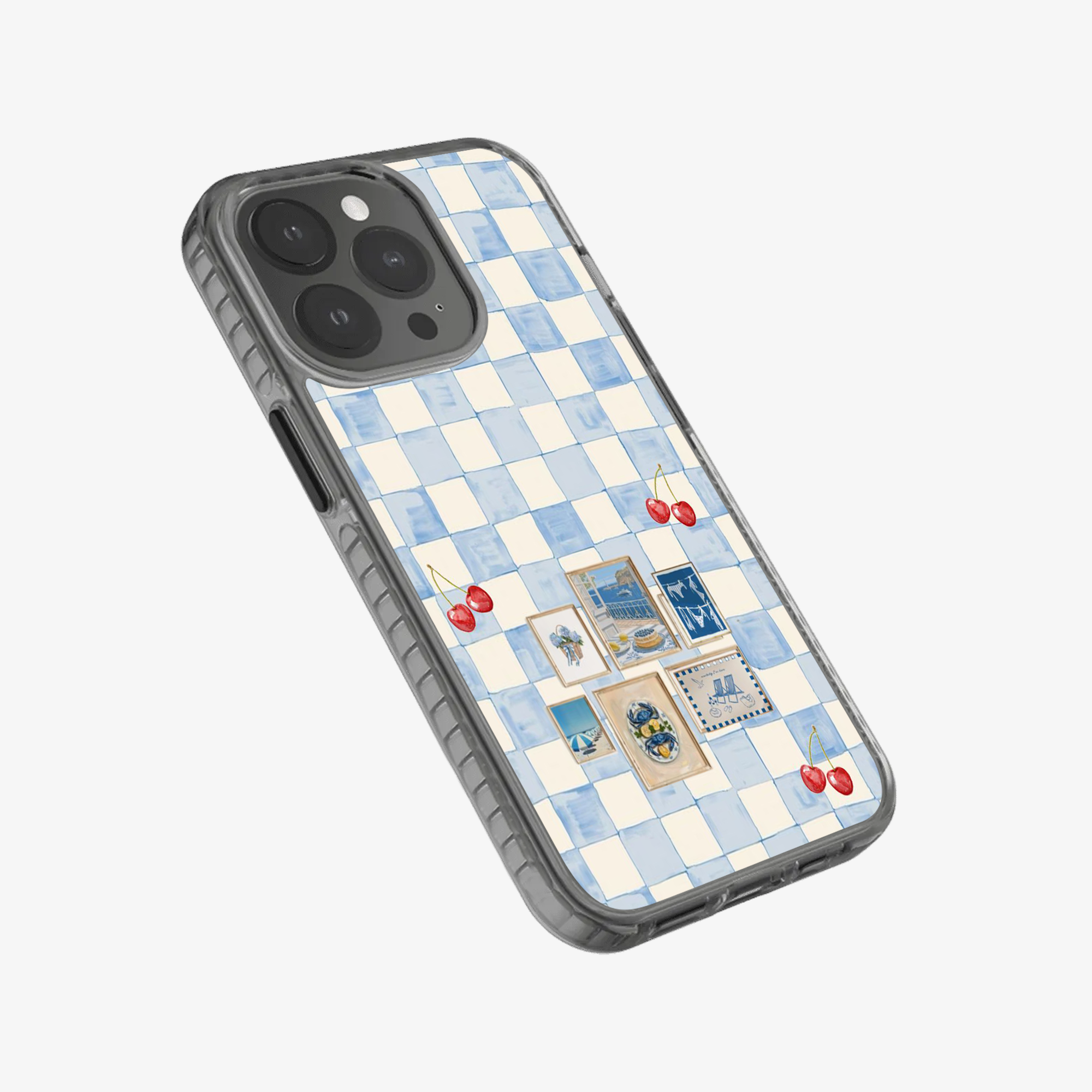 Sea Side Checker Phone Case