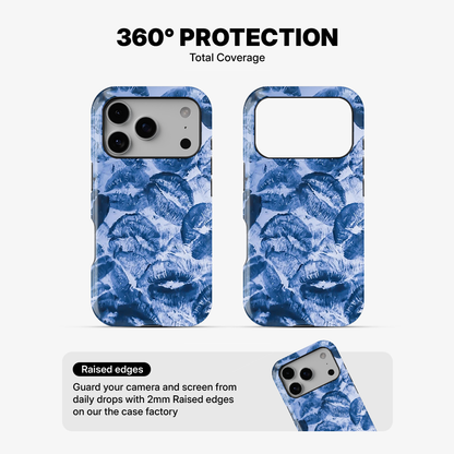 Blue Lips Pattern Phone Case