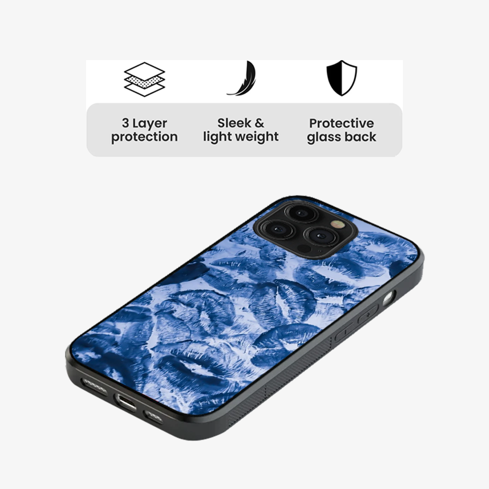 Blue Lips Pattern Phone Case