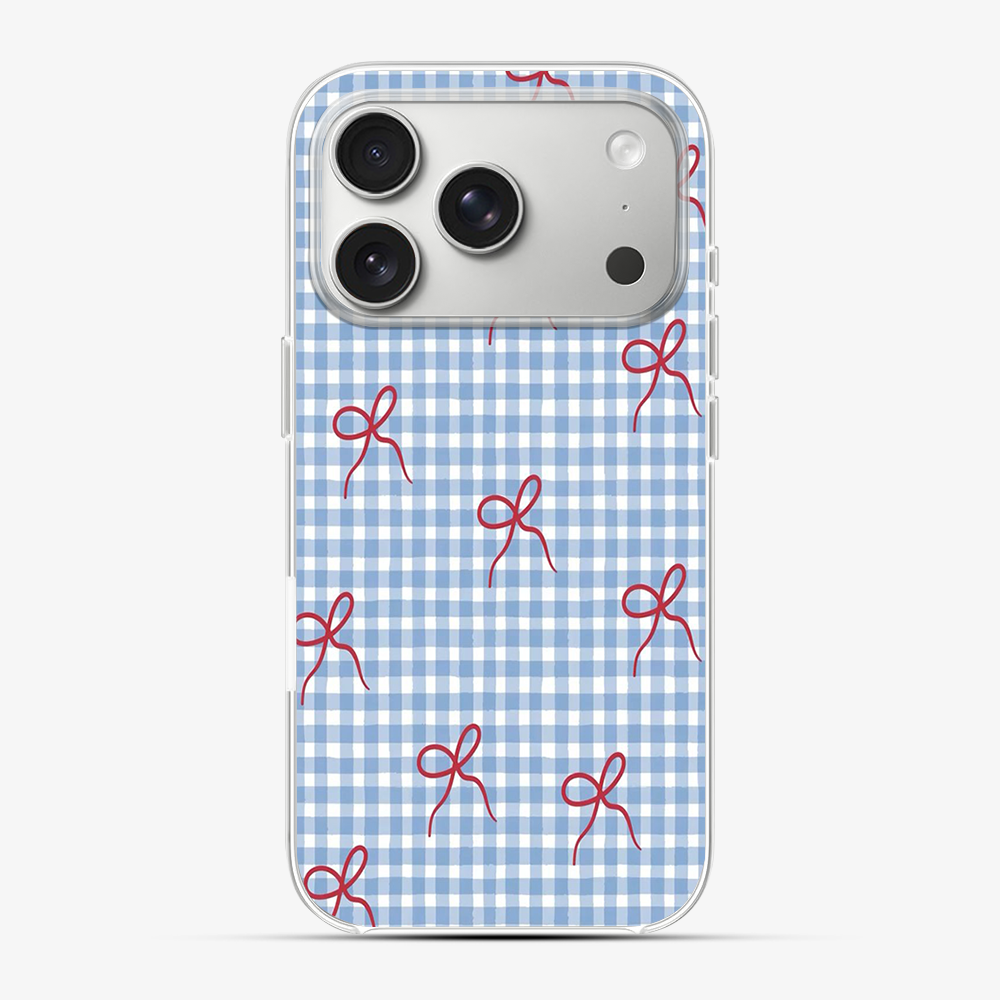 Checkered Bow Phone Case