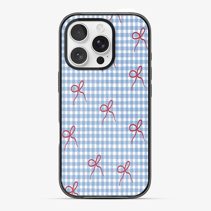 Checkered Bow Phone Case
