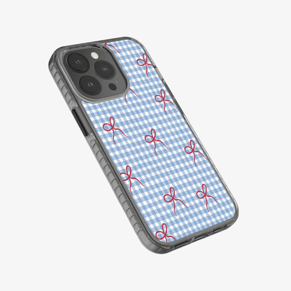 Checkered Bow Phone Case