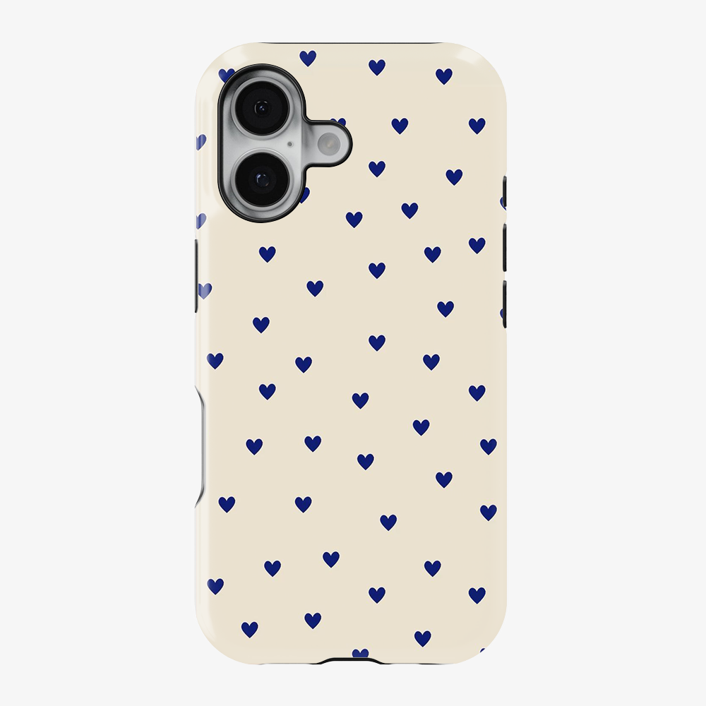Blue Multiple Heart's Phone Case