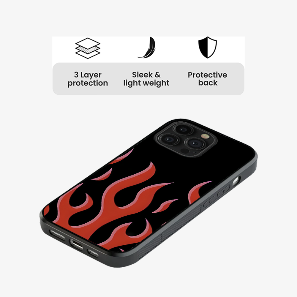 Flame Phone Case | Red