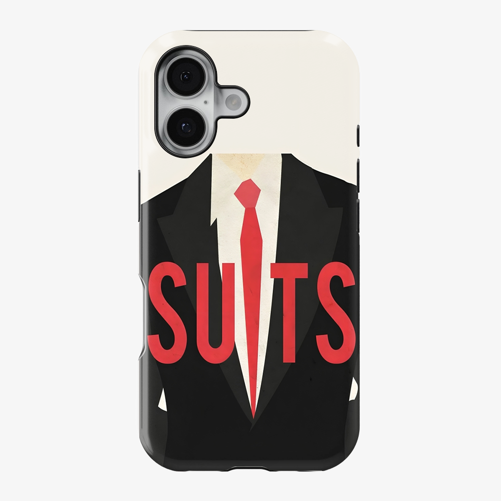 Suits Text Phone Case