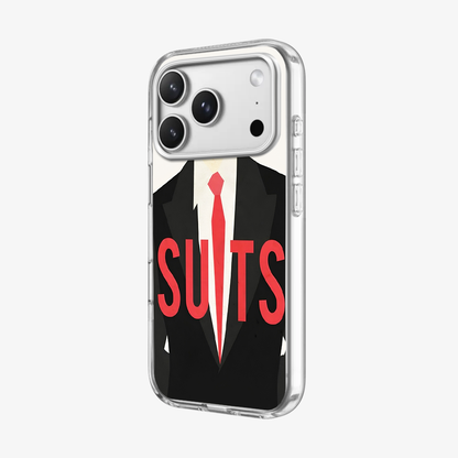 Suits Text Phone Case