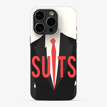 Suits Text Phone Case