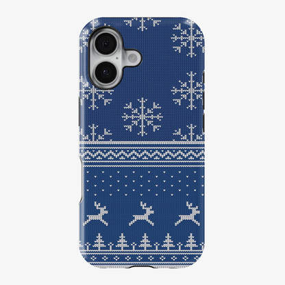 Christmas Navy Snowflake Phone Case