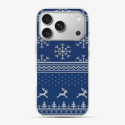 Christmas Navy Snowflake Phone Case