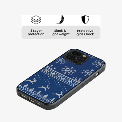 Christmas Navy Snowflake Phone Case