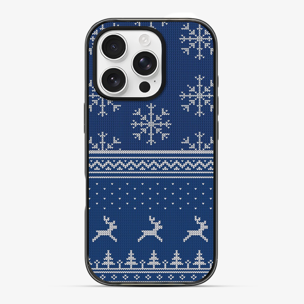 Christmas Navy Snowflake Phone Case