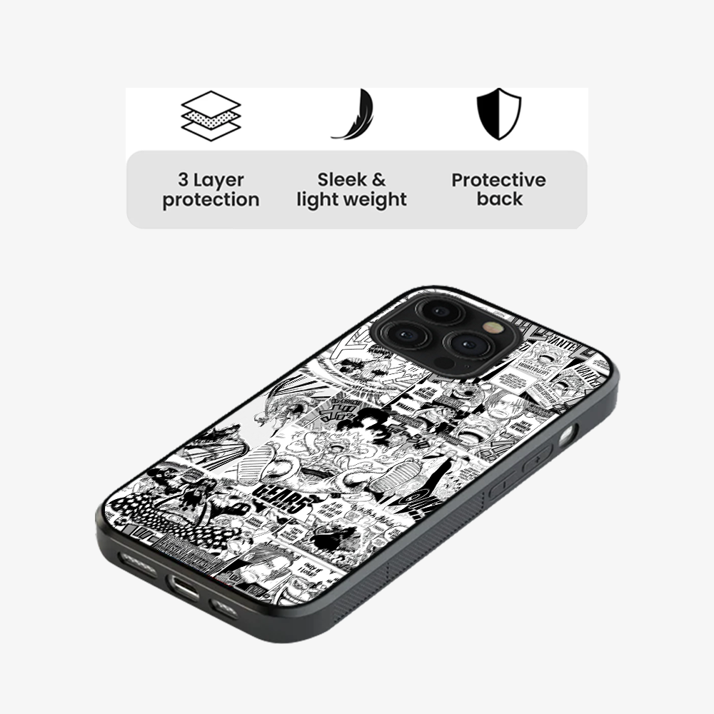 Luffy Newspaper Anime Phone Case