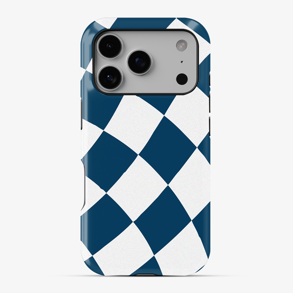 Blue & White Checkered Phone Case