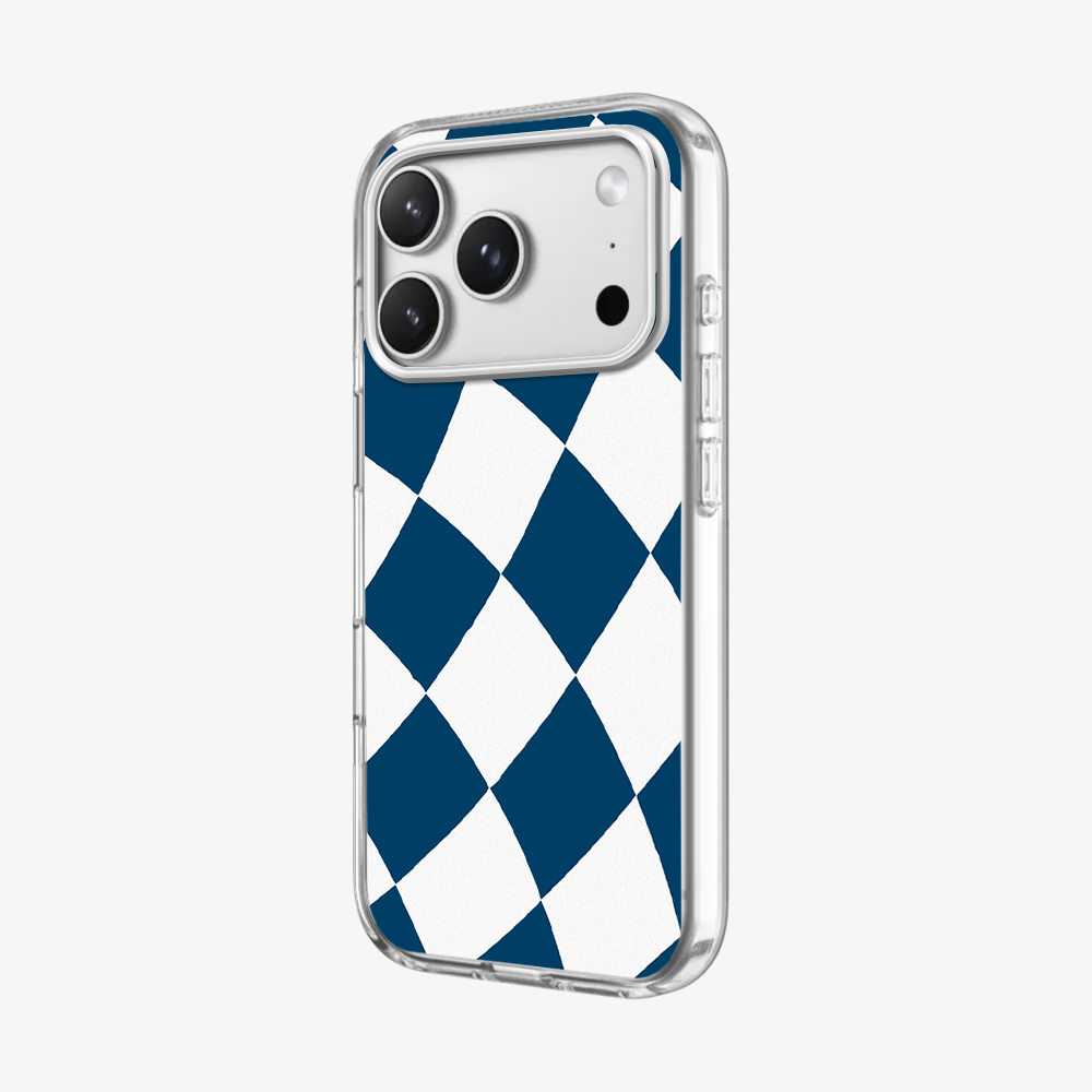 Blue & White Checkered Phone Case