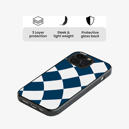 Blue & White Checkered Phone Case