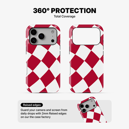 Red & White Checkered Phone Case