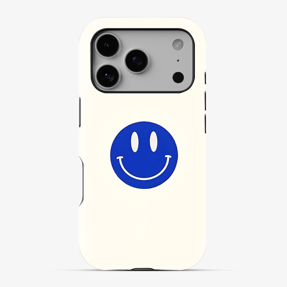 Blue Smiley Phone Case
