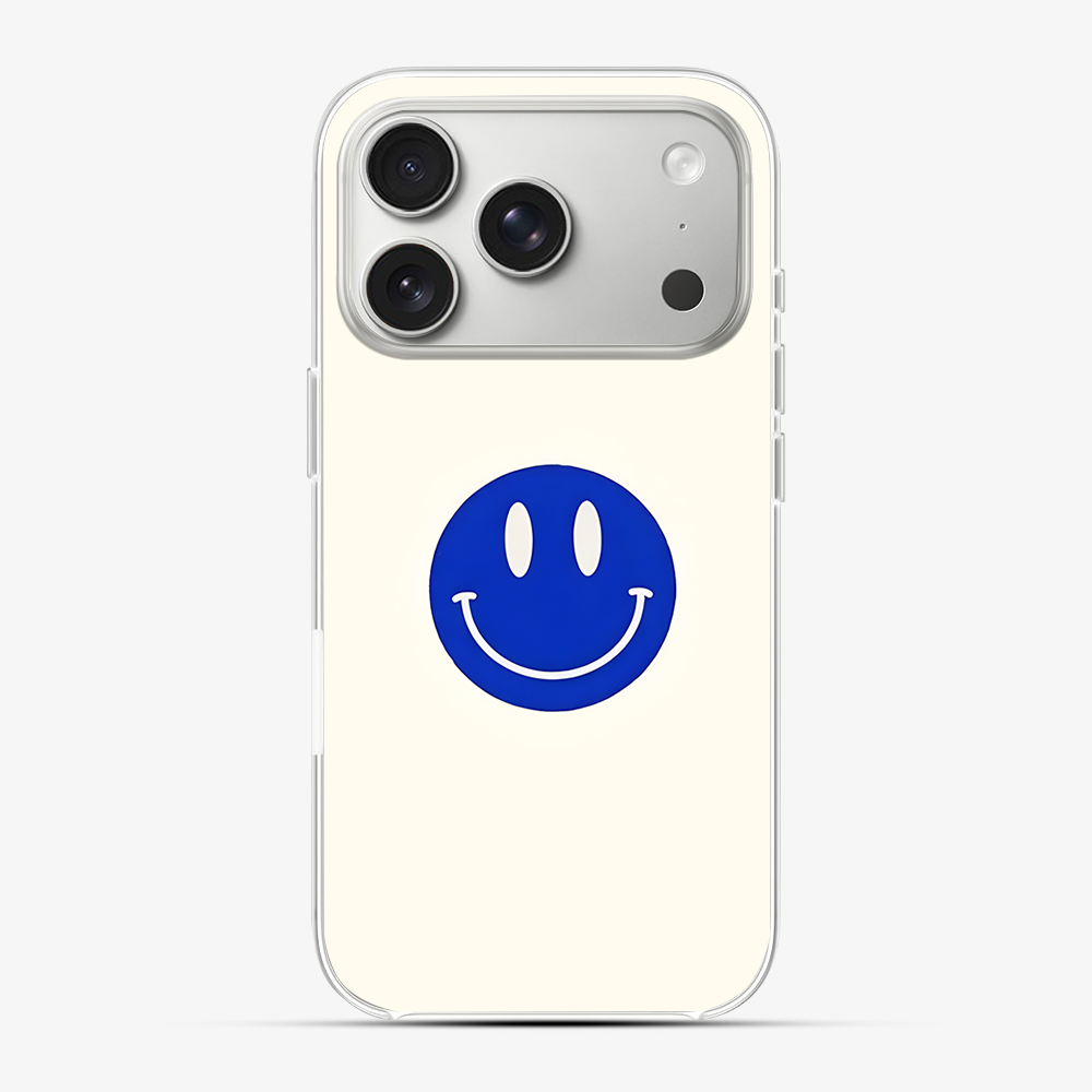 Blue Smiley Phone Case