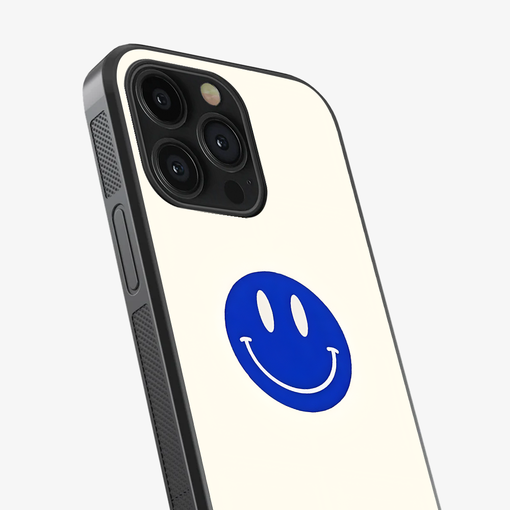 Blue Smiley Phone Case