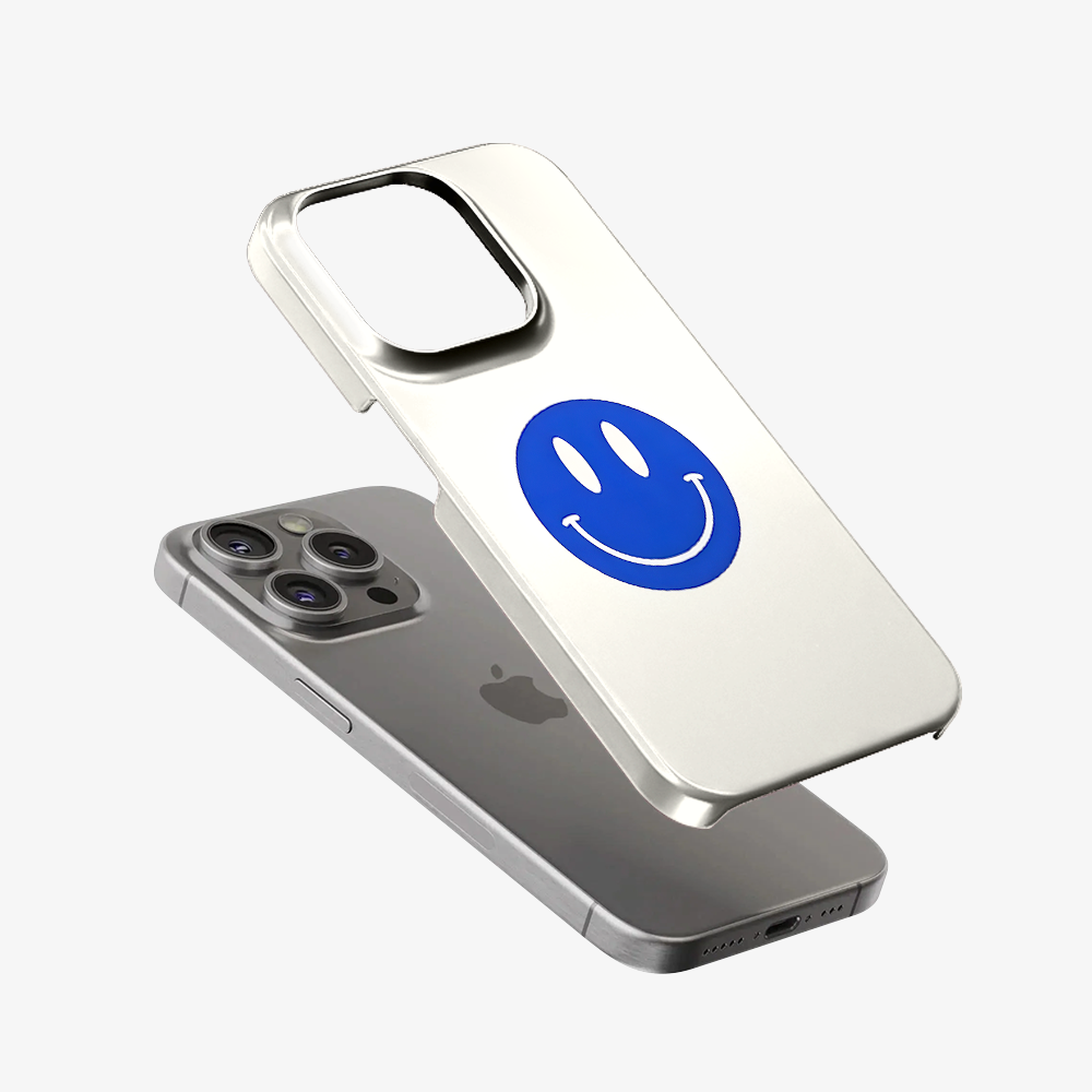 Blue Smiley Phone Case