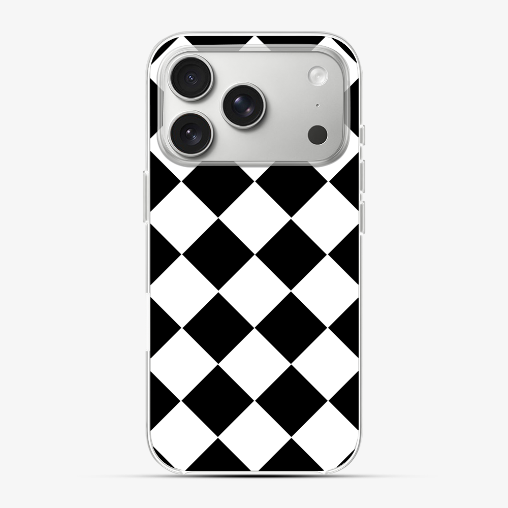 Black Checkered Phone Case