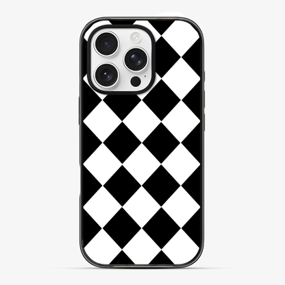 Black Checkered Phone Case