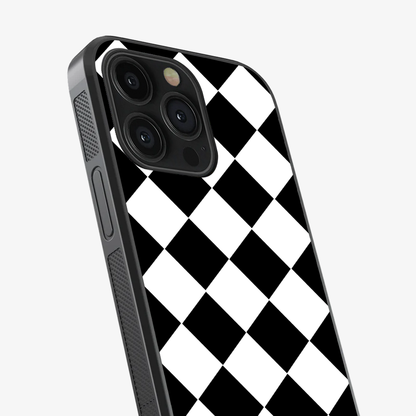 Black Checkered Phone Case